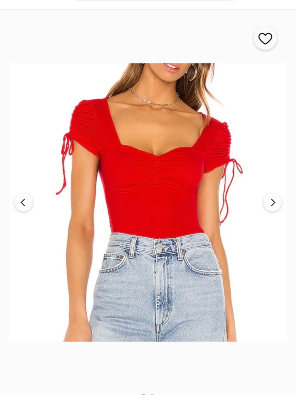 Revolve Superdown Sierra Ruched Crop Top Size Medium